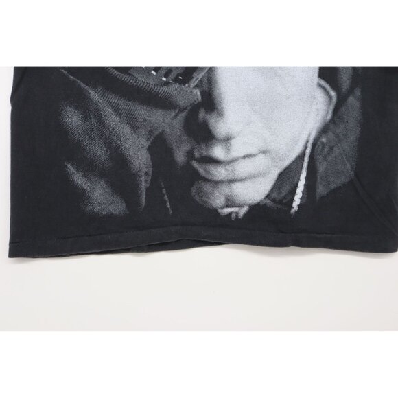 Eminem Graphic Bootleg Tee Black 100% Cotton Large Vintage Style 1980 Oldschool - Picture 7 of 12